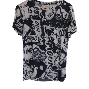L'AGENCE Monochrome Graphic Tee